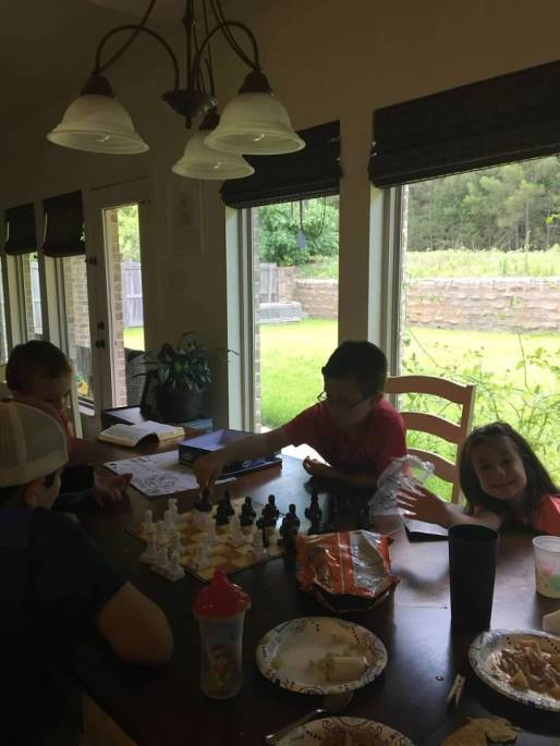 kids playing chess