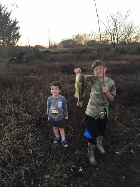 Lane and Bo fishing